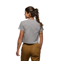 Women's BD Stripe Crop Short Sleeve Tee