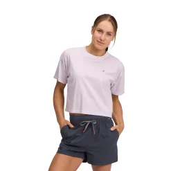 Women's Diamond Crop Short Sleeve Tee