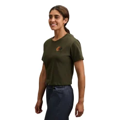 Women's Faded Crop Short Sleeve Tee