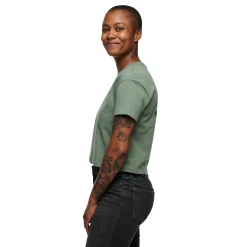 Women's Faded Crop Short Sleeve Tee