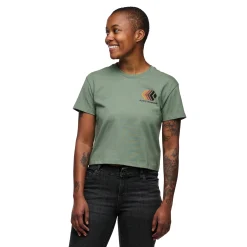 Women's Faded Crop Short Sleeve Tee