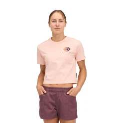 Women's Faded Crop Short Sleeve Tee